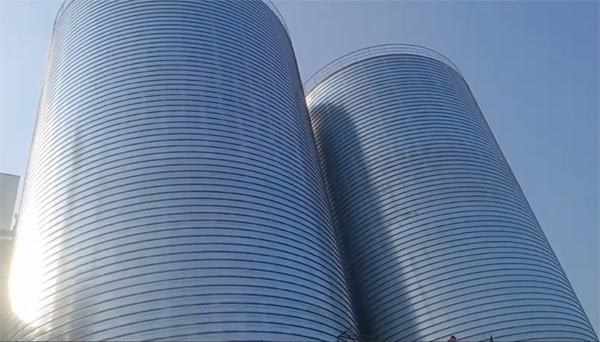 福山2座混凝土高架卷板仓